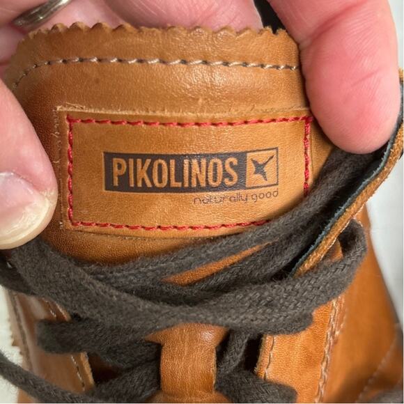 Pikolinos Brown Leather Lace up Walking Shoes Mens Size EU 42 US 9 - Picture 5 of 8